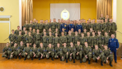 На прошлой неделе состоялось торжественное собрание, посвященное успешному освоению программ военной подготовки первыми выпускниками ВУЦ